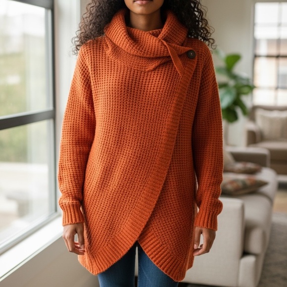 SHEIN Red Crew Neck Sweater - Picture 1 of 3